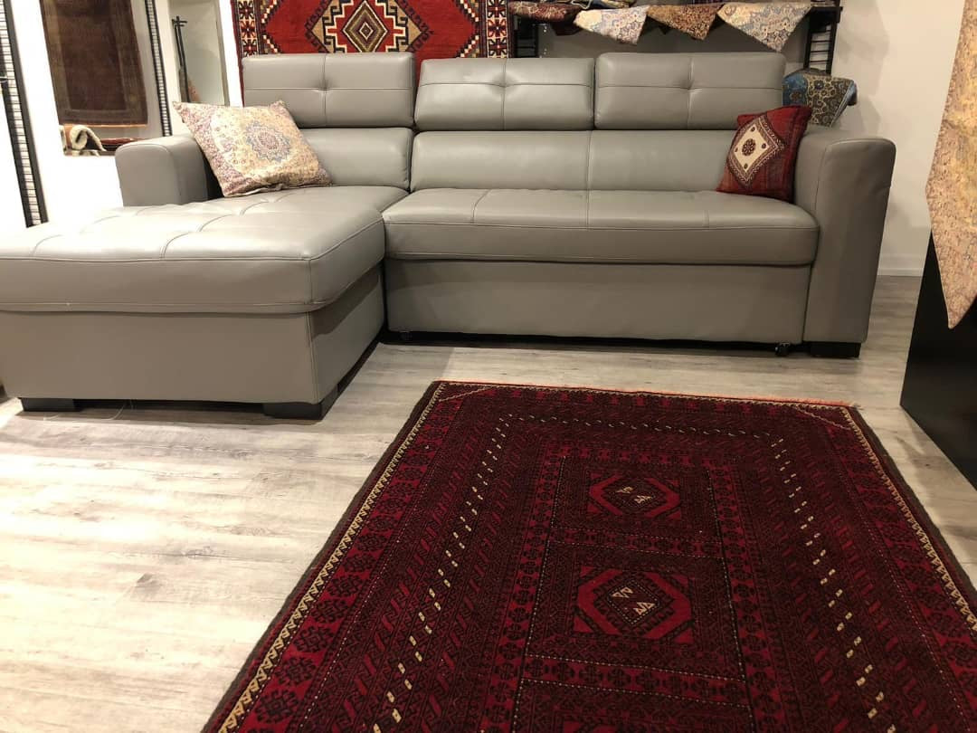Antique Turkmen Handwoven Rug 150×200 cm – 100% Hand-Spun Wool, Warp & Weft Wool Persian Carpet