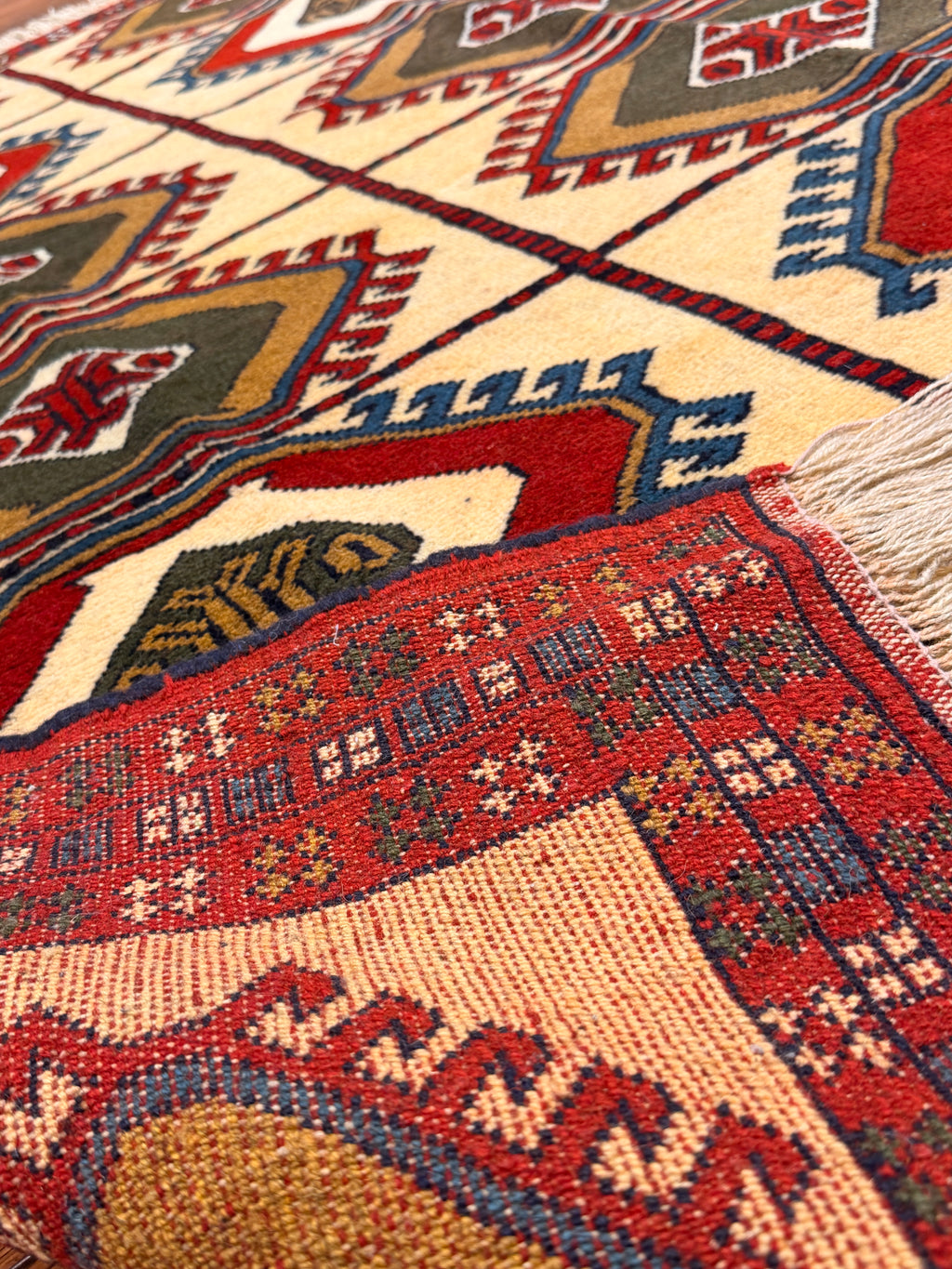 Authentic Persian Khorasan Turkmen Rug – Hand Knotted & Naturally Dyed