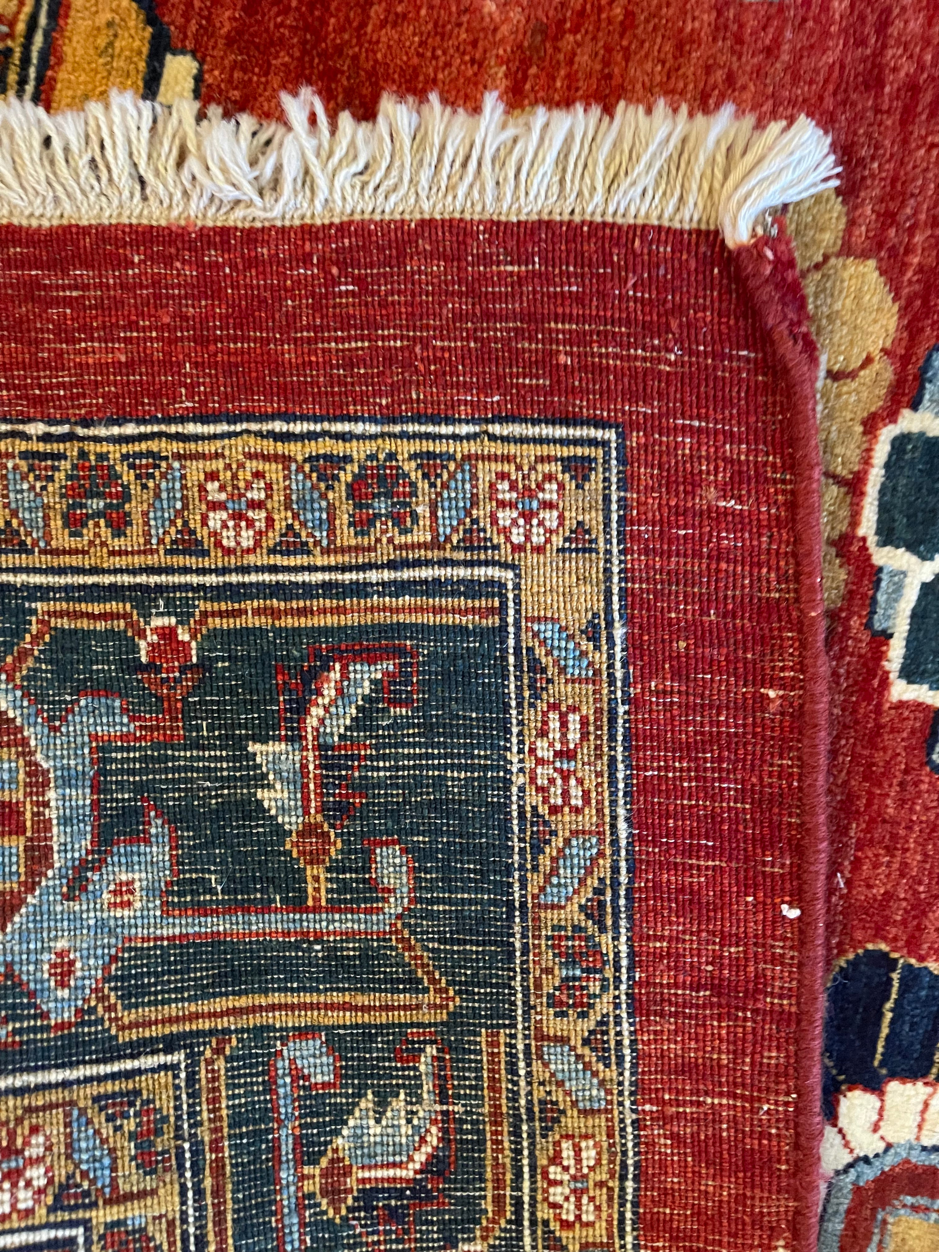Authentic Qashqai Persian Rug -Fine  Hand- Woven Carpet