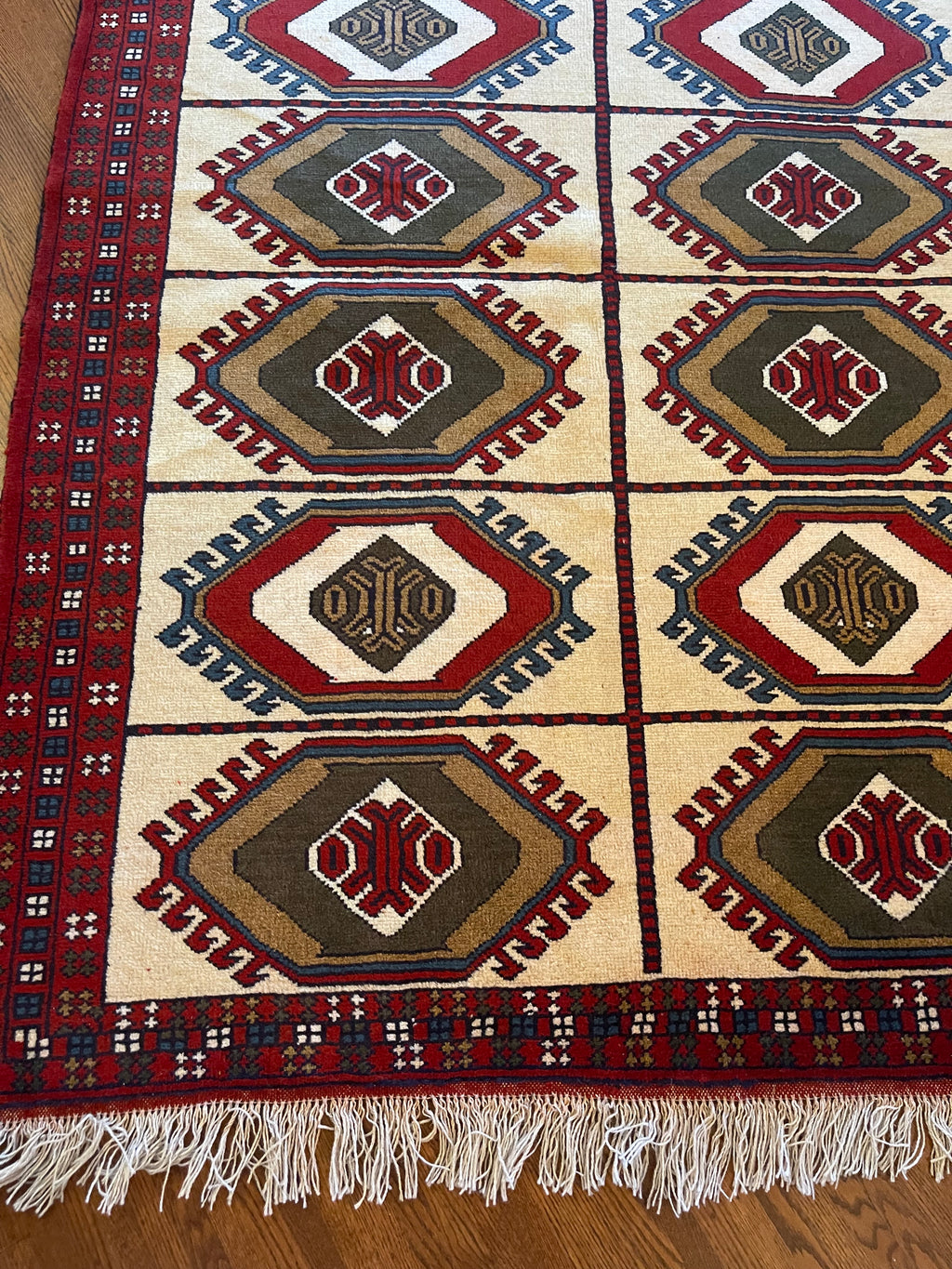 Authentic Persian Khorasan Turkmen Rug – Hand Knotted & Naturally Dyed