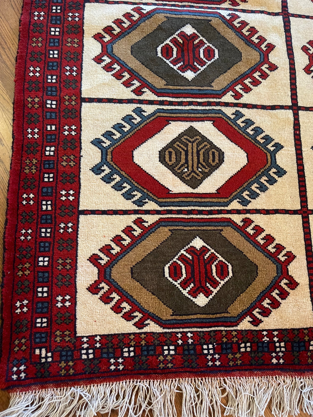 Authentic Persian Khorasan Turkmen Rug – Hand Knotted & Naturally Dyed