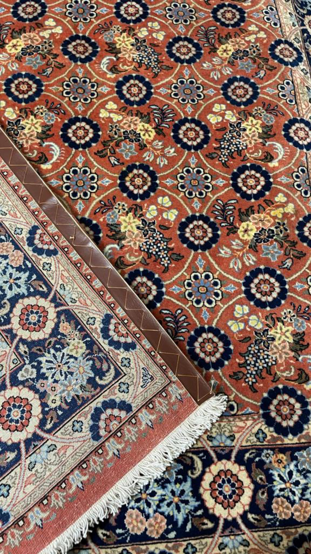 Authentic Qom Persian Rug – Handmade Wool Carpet