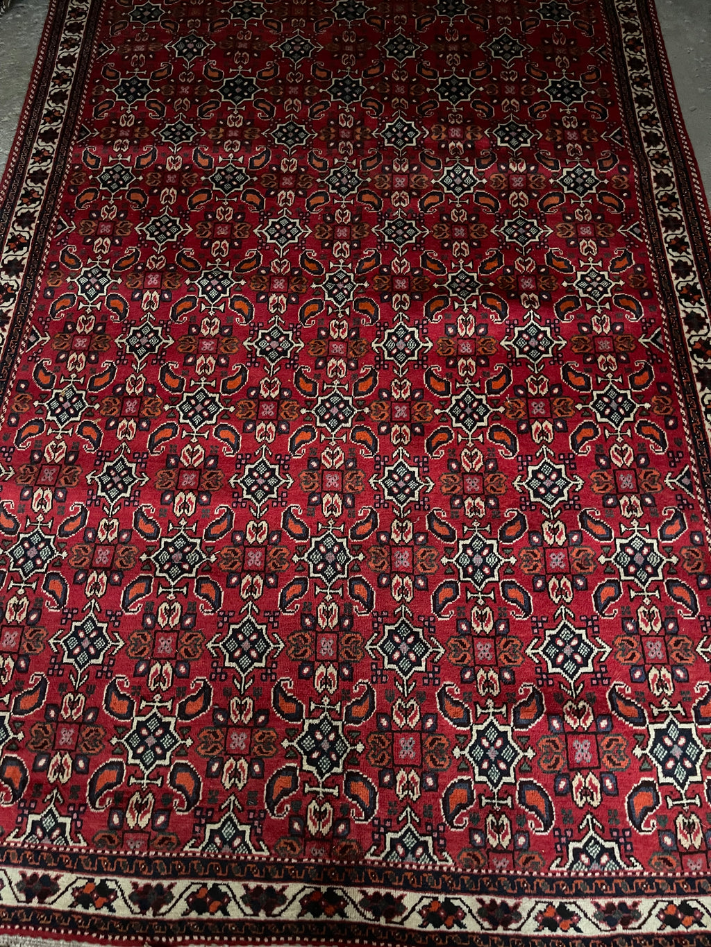 Authentic Qashqai Handmade Rug – Wool Pile, Natural Vegetable Dye, Handwoven Warp & Weft