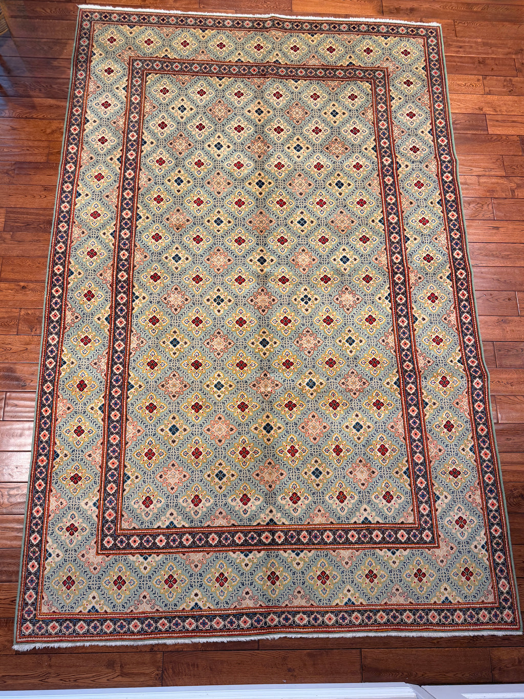 Authentic Hand-Knotted Persian Tabriz Rug