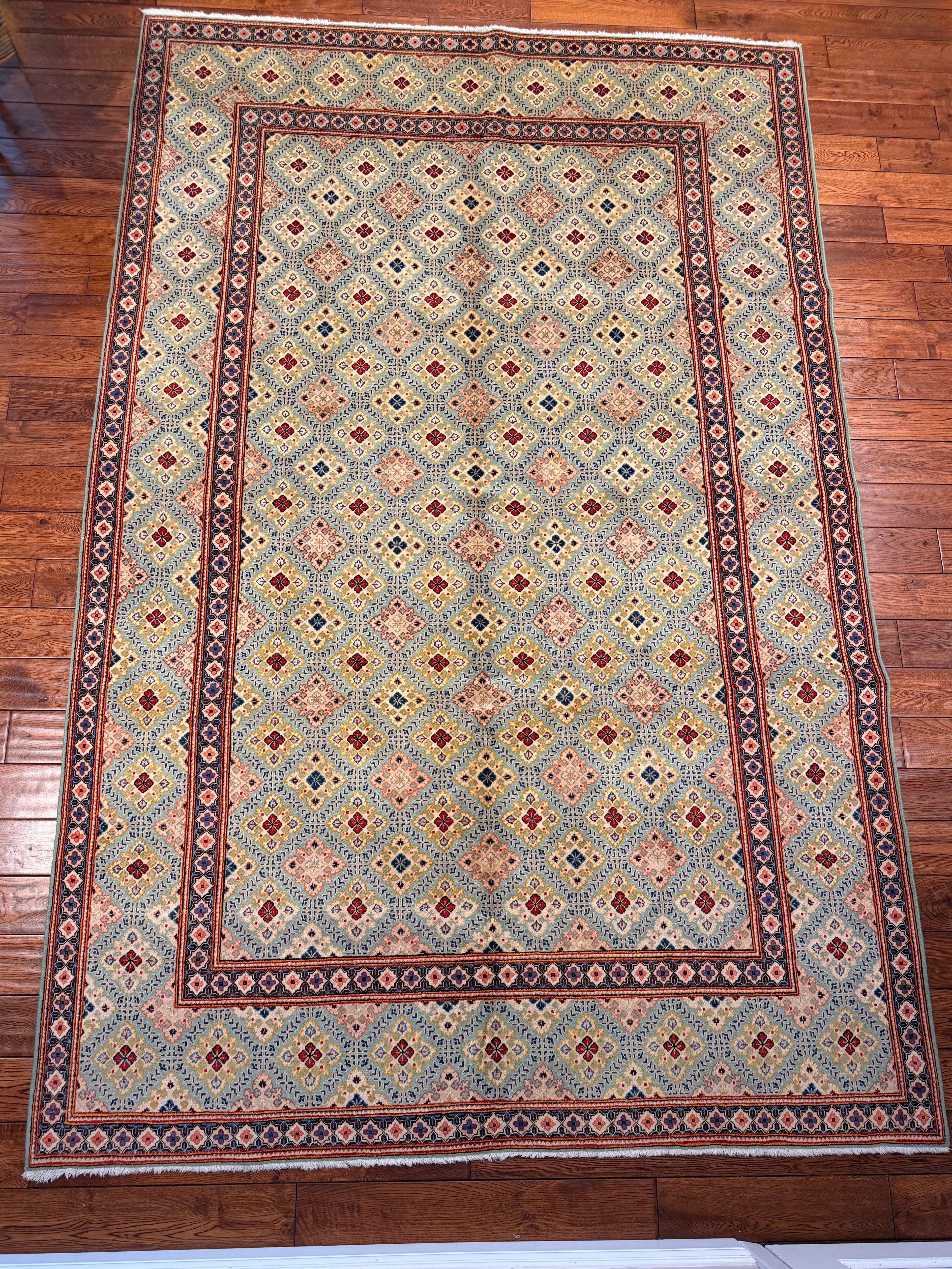 Authentic Hand-Knotted Persian Tabriz Rug