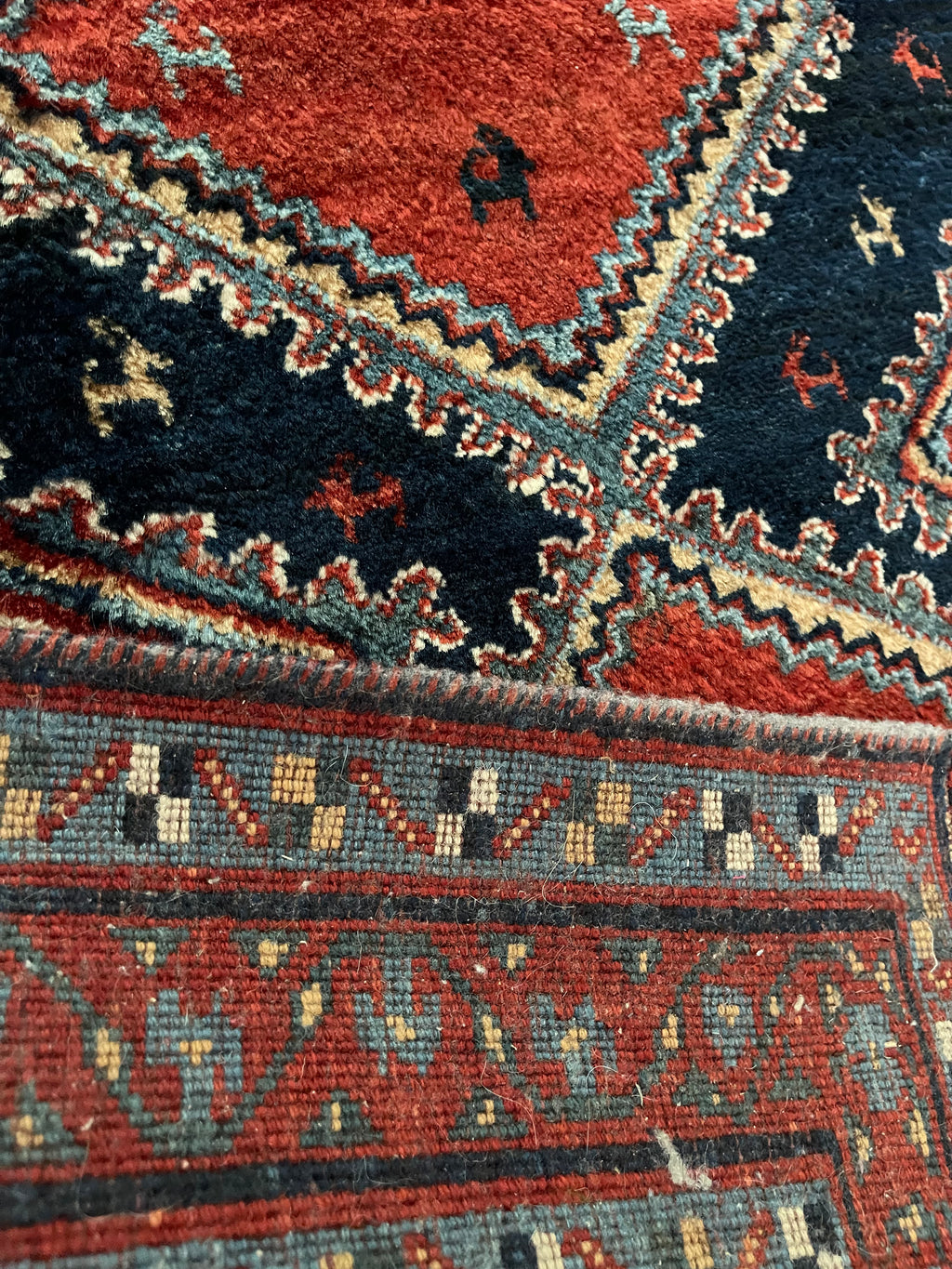 Handwoven Persian Qashqai Tribal Rug