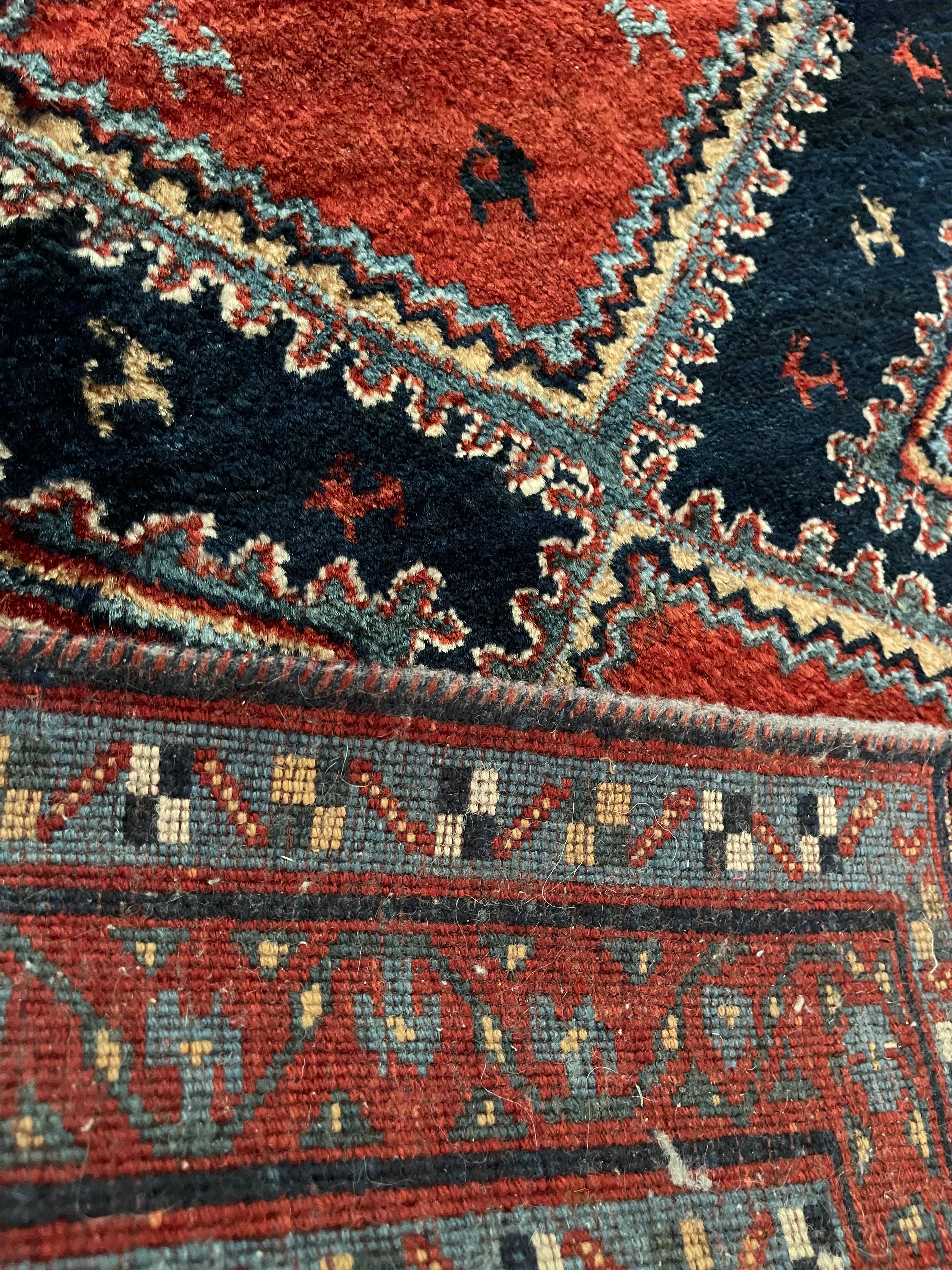 Handwoven Persian Qashqai Tribal Rug