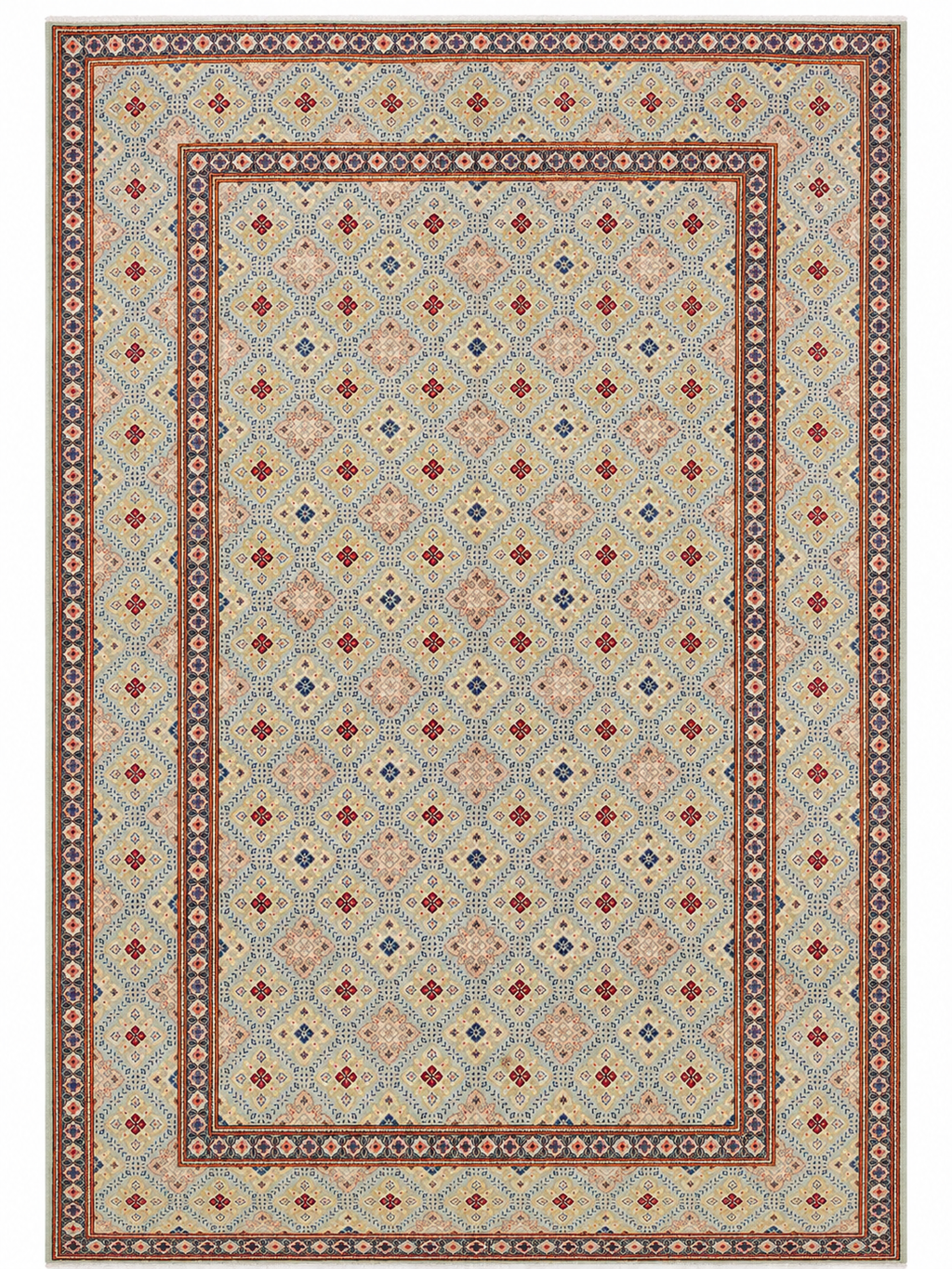 Authentic Hand-Knotted Persian Tabriz Rug