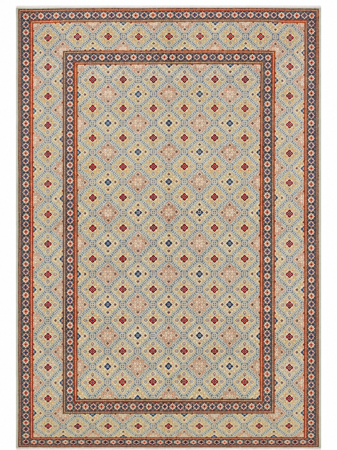Authentic Hand-Knotted Persian Tabriz Rug