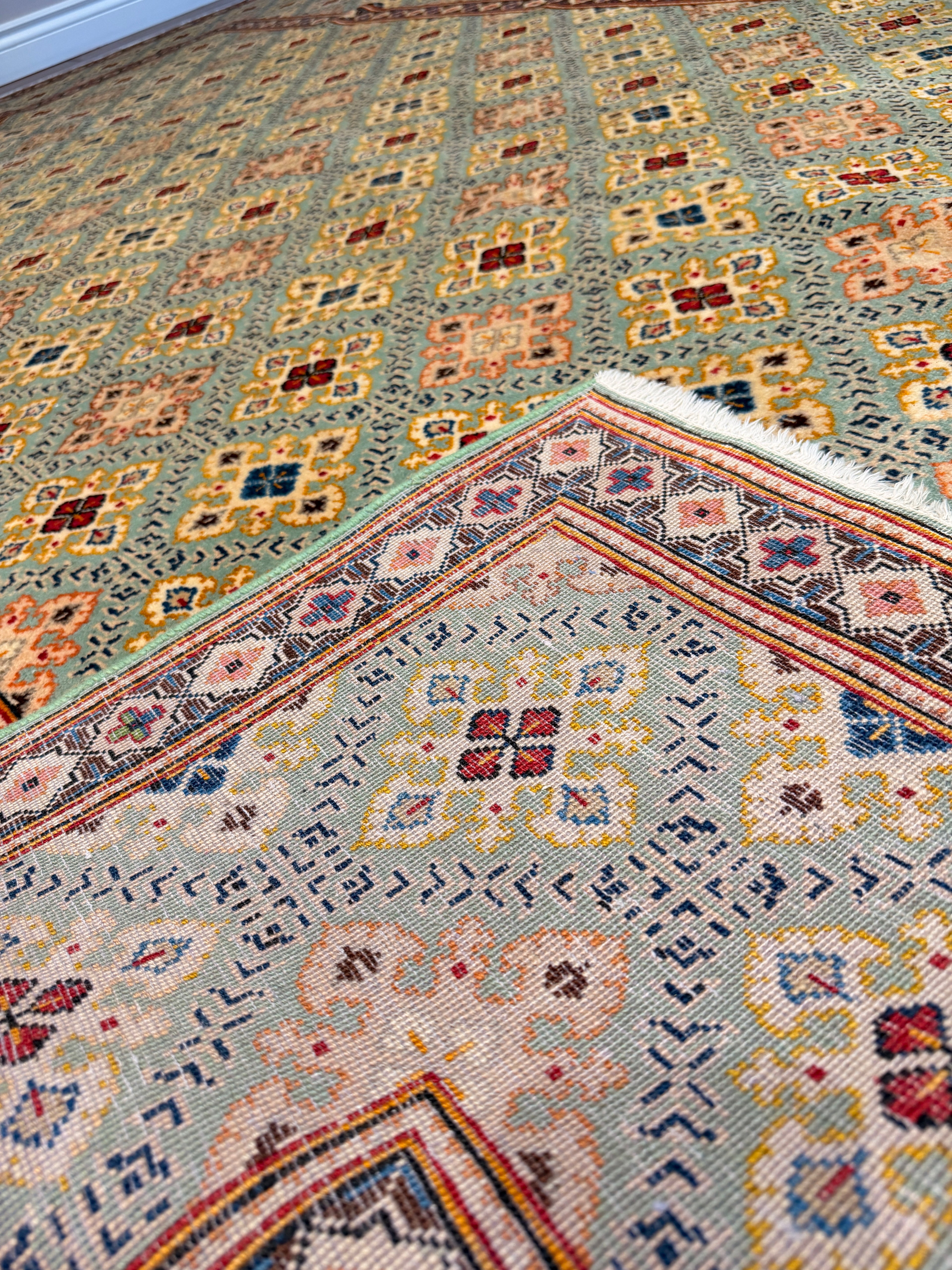 Authentic Hand-Knotted Persian Tabriz Rug