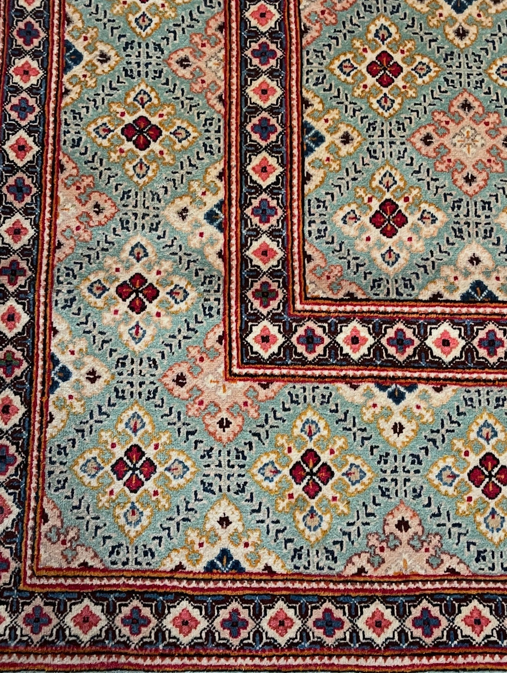 Authentic Hand-Knotted Persian Tabriz Rug